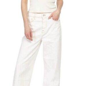 NWT FRAME Denim Le Jane Wide-Leg Jeans Raw Fray